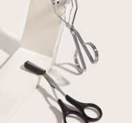 1pc Eyelash Curler & 1pc Eyebrow Trimming Scissor