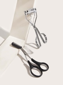 1pc Eyelash Curler & 1pc Eyebrow Trimming Scissor