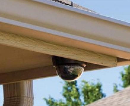 1pc Fake Security Camera With Flashing LED Light