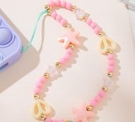 1pc Faux Pearl Beaded Phone Lanyard