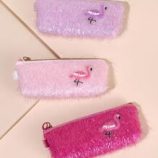 1pc Flamingo Pattern Random Pencil Bag