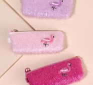 1pc Flamingo Pattern Random Pencil Bag