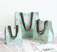 1pc Flamingo Print Lunch Bag