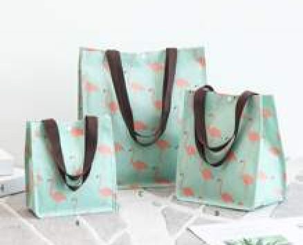 1pc Flamingo Print Lunch Bag