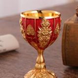 1pc Flower Embossed Vintage Cup