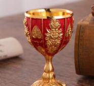 1pc Flower Embossed Vintage Cup