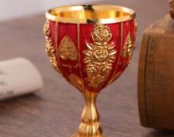 1pc Flower Embossed Vintage Cup