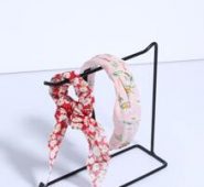 1pc Flower Graphic Hair Tie & 1pc Headband