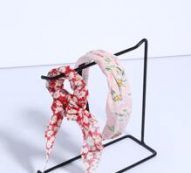 1pc Flower Graphic Hair Tie & 1pc Headband