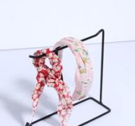 1pc Flower Graphic Hair Tie & 1pc Headband