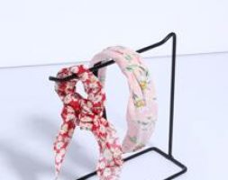 1pc Flower Graphic Hair Tie & 1pc Headband