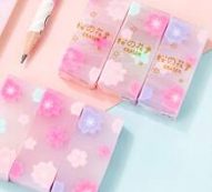 1pc Flower Print Random Eraser