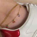 1pc Fruit Charm Layered Chain Anklet