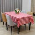 1pc Gingham Pattern Disposable Tablecloth