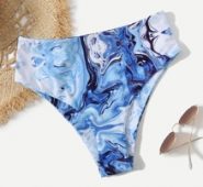 1pc Graphic Bikini Bottom