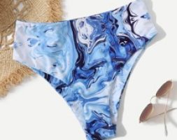 1pc Graphic Bikini Bottom