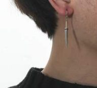 1pc Guys Cone Decor Earring