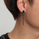 1pc Guys Geometric Charm Drop Earring