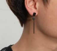 1pc Guys Geometric Charm Drop Earring