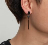 1pc Guys Geometric Charm Drop Earring