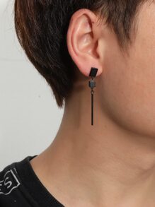 1pc Guys Geometric Charm Drop Earring