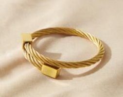 1pc Guys Geometric Decor Bangle