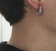 1pc Guys Stainless Steel Earring