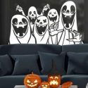 1pc Halloween Ghost Print Wall Sticker