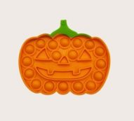 1pc Halloween Pumpkin Shaped Push Pop Bubble