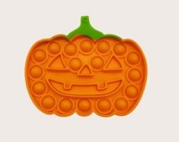1pc Halloween Pumpkin Shaped Push Pop Bubble