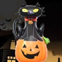 1pc Halloween Pumpkin & Cat Shaped Decoration Balloon