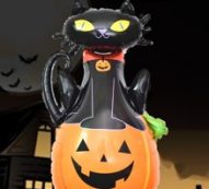 1pc Halloween Pumpkin & Cat Shaped Decoration Balloon