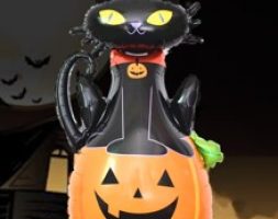 1pc Halloween Pumpkin & Cat Shaped Decoration Balloon