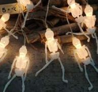 1pc Halloween Skull Bulb String Light