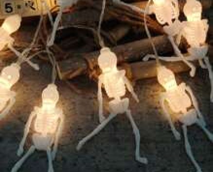 1pc Halloween Skull Bulb String Light