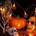 1pc Halloween String Light With 10pcs Pumpkin Shaped Bulb