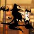 1pc Halloween Witch Print Wall Sticker
