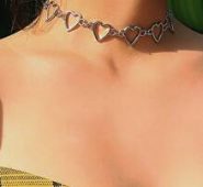 1pc Heart Linked Choker