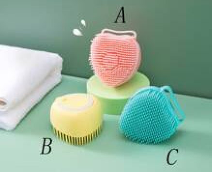 1pc Heart Shaped Bath Brush