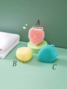 1pc Heart Shaped Bath Brush