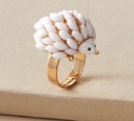 1pc Hedgehog Decor Ring