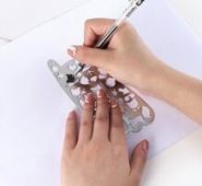 1pc Hollow Metal Ruler