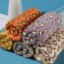 1pc Leopard Print Random Face Towel