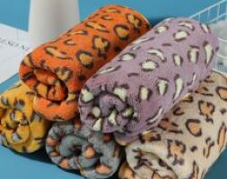 1pc Leopard Print Random Face Towel