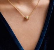 1pc Letter Charm Necklace