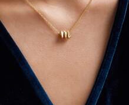 1pc Letter Charm Necklace