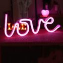 1pc Letter Design Neon Light