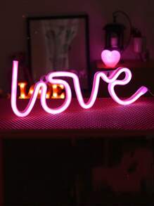 1pc Letter Design Neon Light