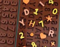 1pc Letter & Number Chocolate Mold