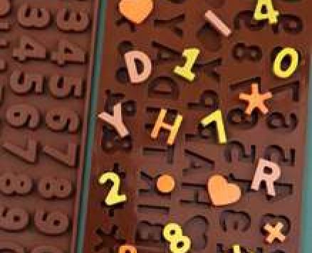 1pc Letter & Number Chocolate Mold